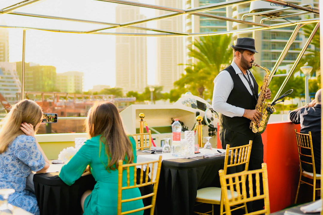 Dubai Marina: Luxury Dinner Cruise with Live Music Location